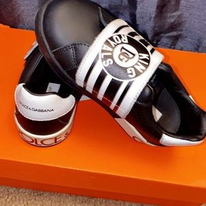 Dolce & Gabbana toddler black and white shoe